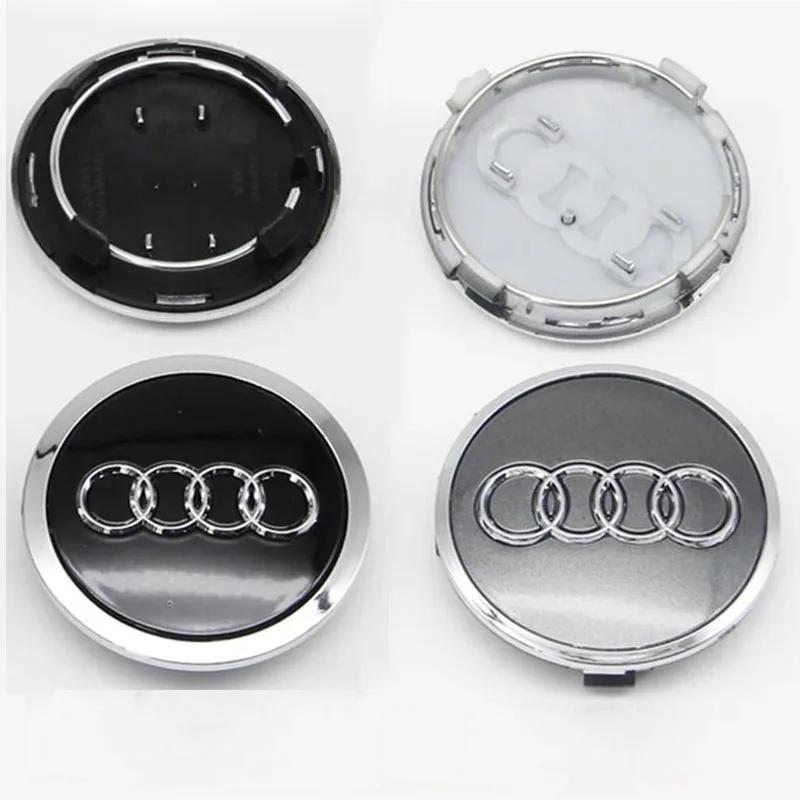 4 шт. 69 мм автомобильный Стайлинг Audi колеса центральная крышка ступицы значок Fpr A3