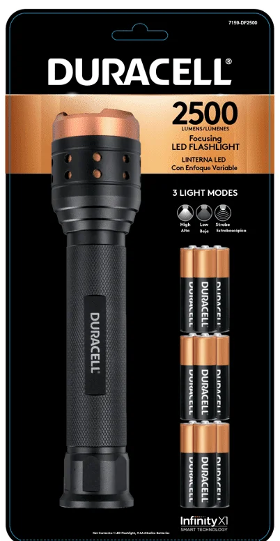 2500 Lumen Aluminum Focusing LED Flashlight