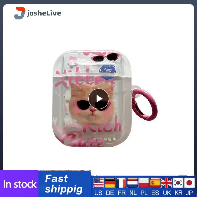 

Tpu High-quality Materials Cartoon Protective Case Fashion Design Flip Earphone Case Perfect Fit Protection And Durability Cute