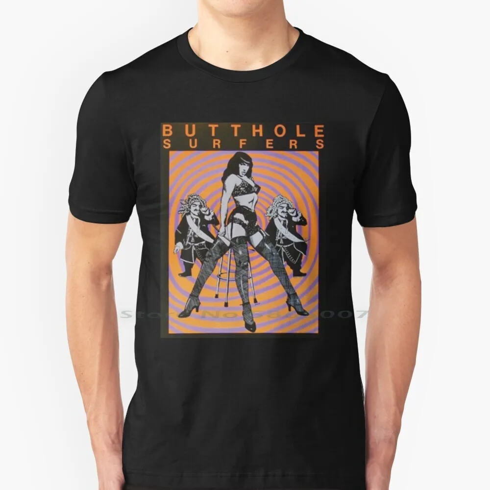Футболка Butthole Surfers Essential 100% хлопок в стиле панк музыка альтернатива 90-х гранж