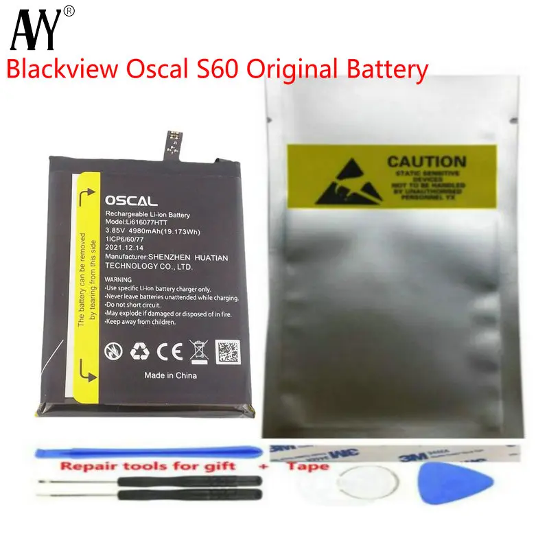 

For Blackview Oscal S60 Battery 4980mAh Mobile Phone Rechargeable Li-ion Batteries Mobile Phone Accessories