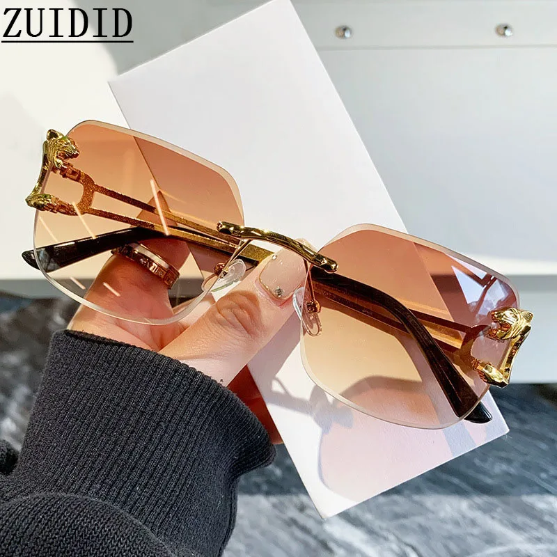 

Rimless Sunglasses Women Vintage Fashion Glasses Luxury Square Dropshipping Shades Lunette De Soleil Femme Gafas De Sol Mujer