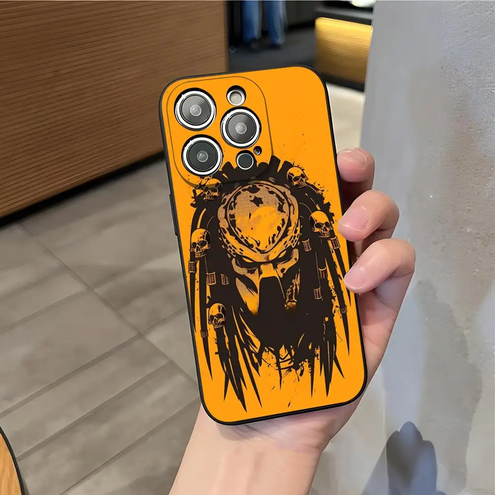 Чехол для телефона «Предатор» для iPhone 17 Air 16 E Pro Max 15 14 13 Mini 12 Pro 11 XS Max 7 8 Plus, черный, мягкий. (art.: 3920dcebf3cf0) - 3920dcebf3cf0