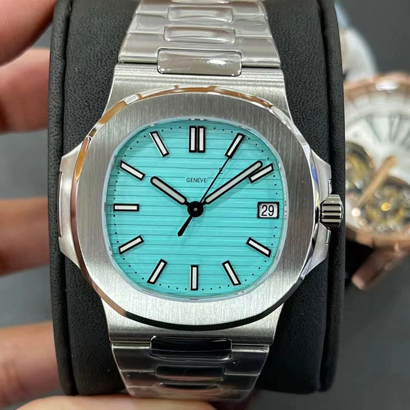 

Top Designer Original Mark Luminous Pointer Auto Date Wristwatch Mens Steel Strap Waterproof Nautilus Automatic Mechanical Watch