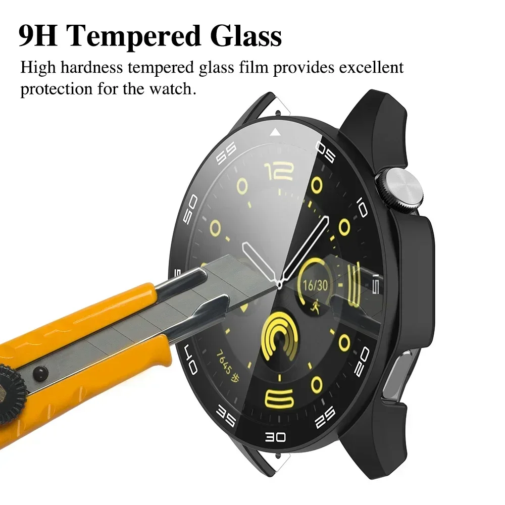 Защитный Чехол С Полным Покрытием Huawei Watch GT 4 Закаленное Стекло И Твердая Обложка