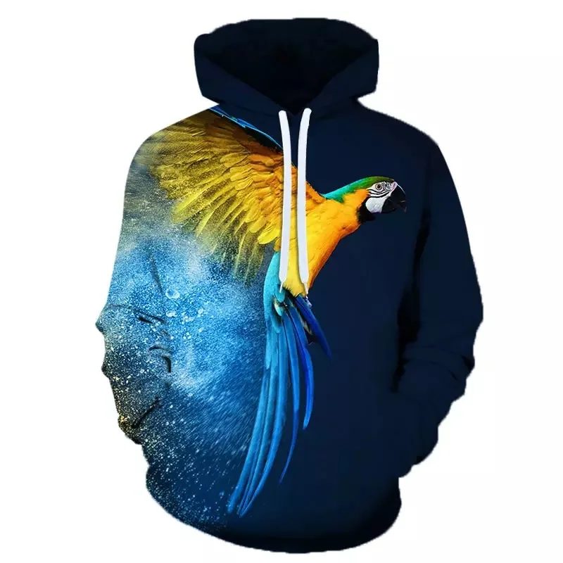 

Unisex Hoodie Fashion Birds Gorgeous vivid Hooded Tops Cute Cartoon Streetwear Clothing 3D Full Print Novelty Sportswear