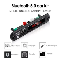 kebidu 5v 12v mp3 decoder board bluetooth v5 0 car mp3 player usb module fm aux radio with remote control for car accessories