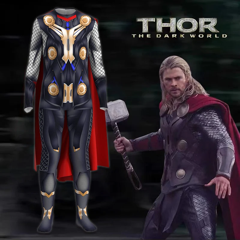 

Костюм героя на Хэллоуин Майлс Моралес комбинезон супергероя Тора плюс накидка Детский костюм зентая для взрослых