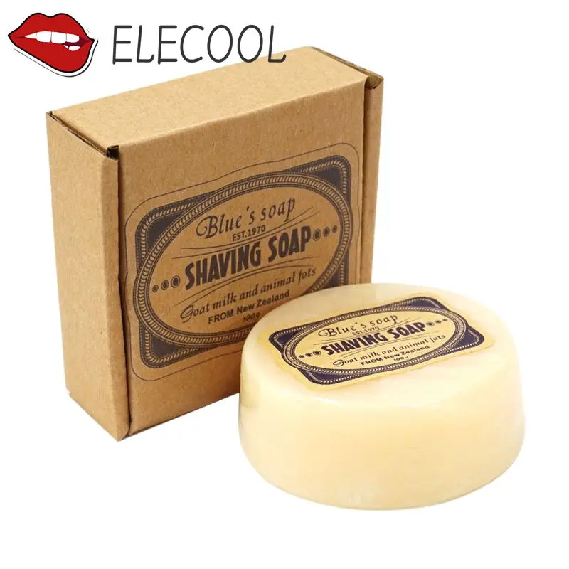 

Shaving Cream Men's Mustache Shaving Soap Facial Care Goat Milk Beard Shaving Cream Beard Removal 100g TSLM1