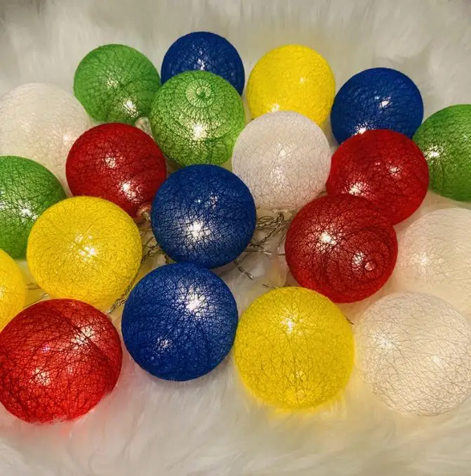 

Cotton ball decorative light string decorative LED color light string