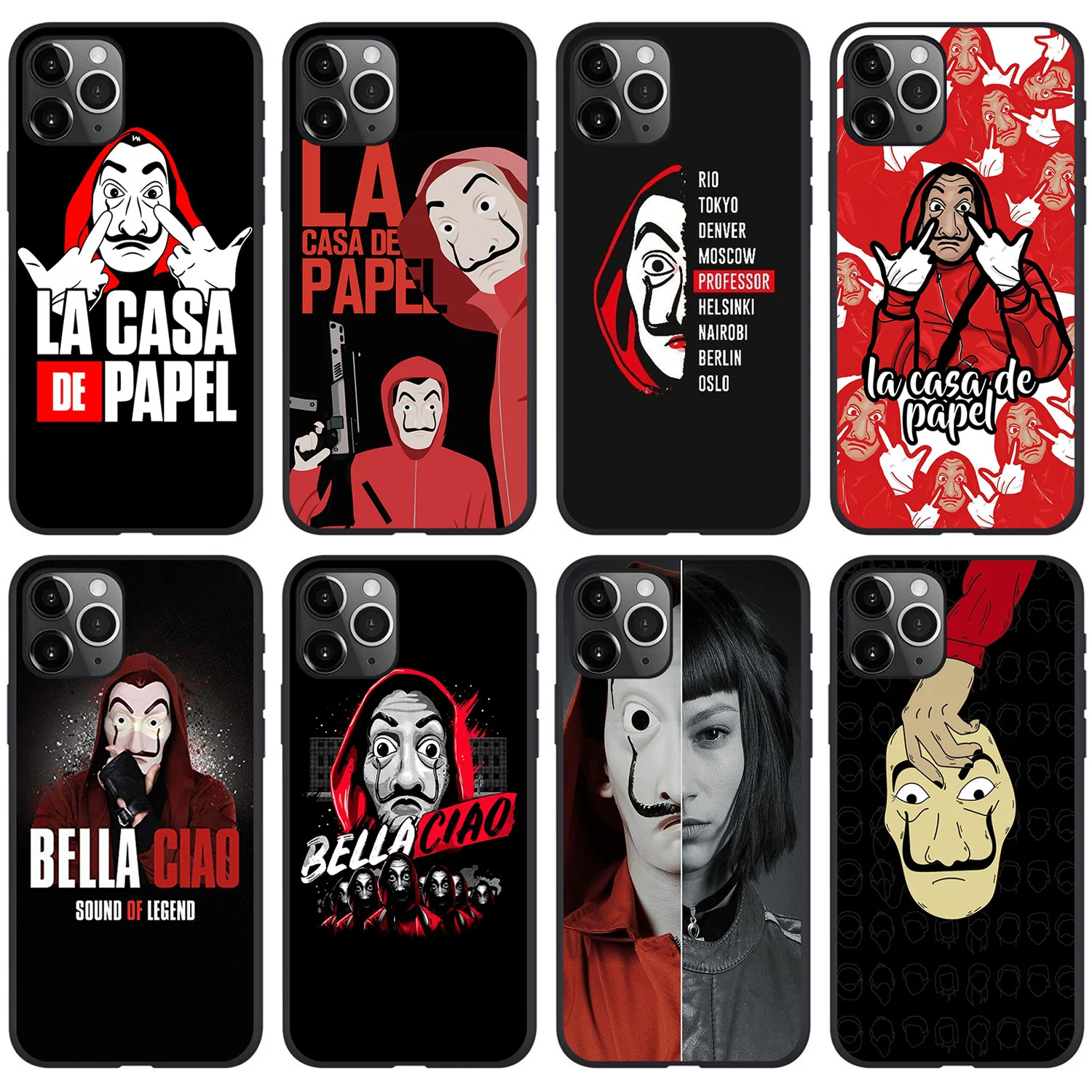 

iPhone11 mobile phone shell Spanish TV series iPhone12 mobile phone shell Halloween iPhone13 mobile phone shell house of cards m