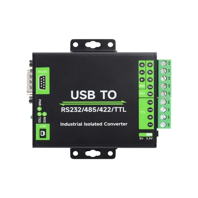 

Industrial USB TO RS232/RS485/RS422/TTL Isolated Converter with FT232RL Embedded Protection Circuits TVS Diode Adapter