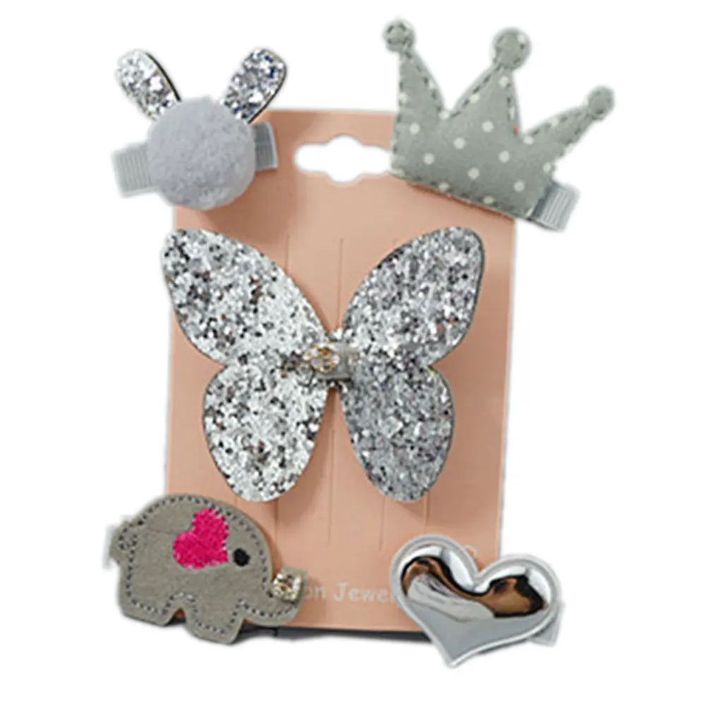 Заколки для волос в виде цветов 5 шт. |