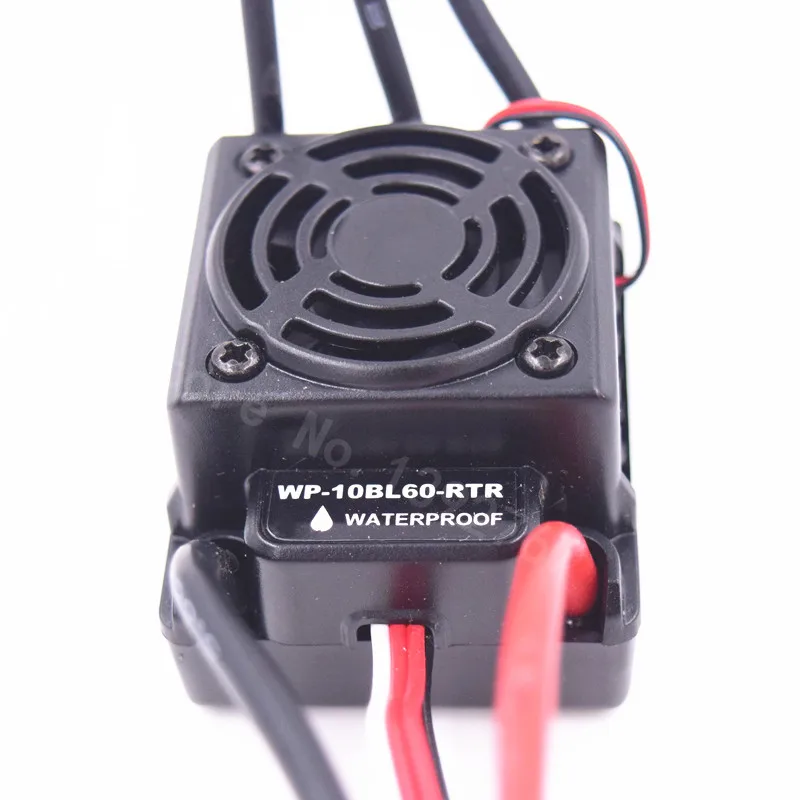 60A Waterproof ESC 2S 3S SBEC 6V/3A Brushless Lipo NiMH 540Motor 3660 For 1/10 Scale Models Remote Control RC Car WP-10BL60-RTR