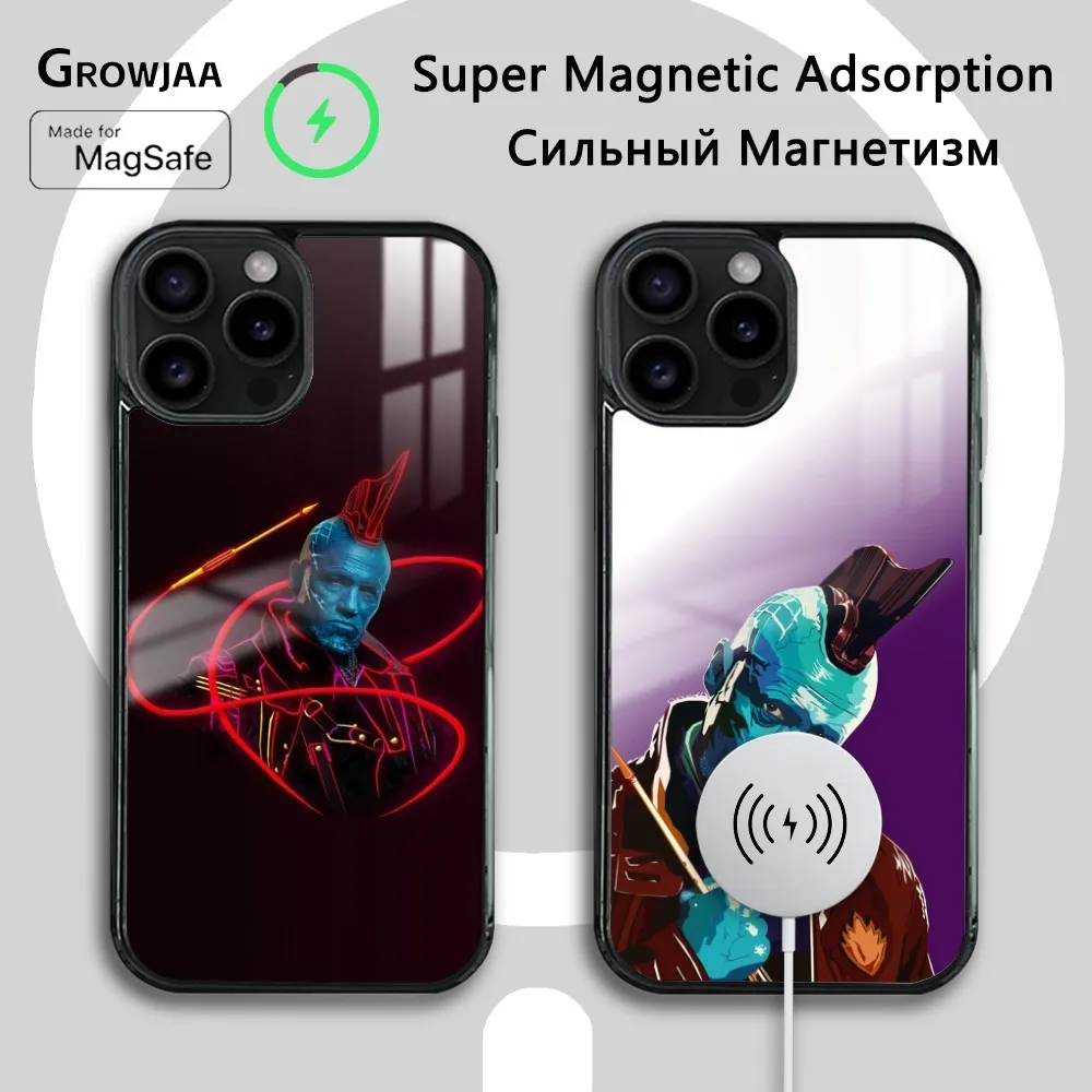 Чехол для телефона Yondu Guardians Of The Galaxy iPhone 16 15 14 13 12 11 Pro Max Plus Mini Magsafe Mirror беспроводной
