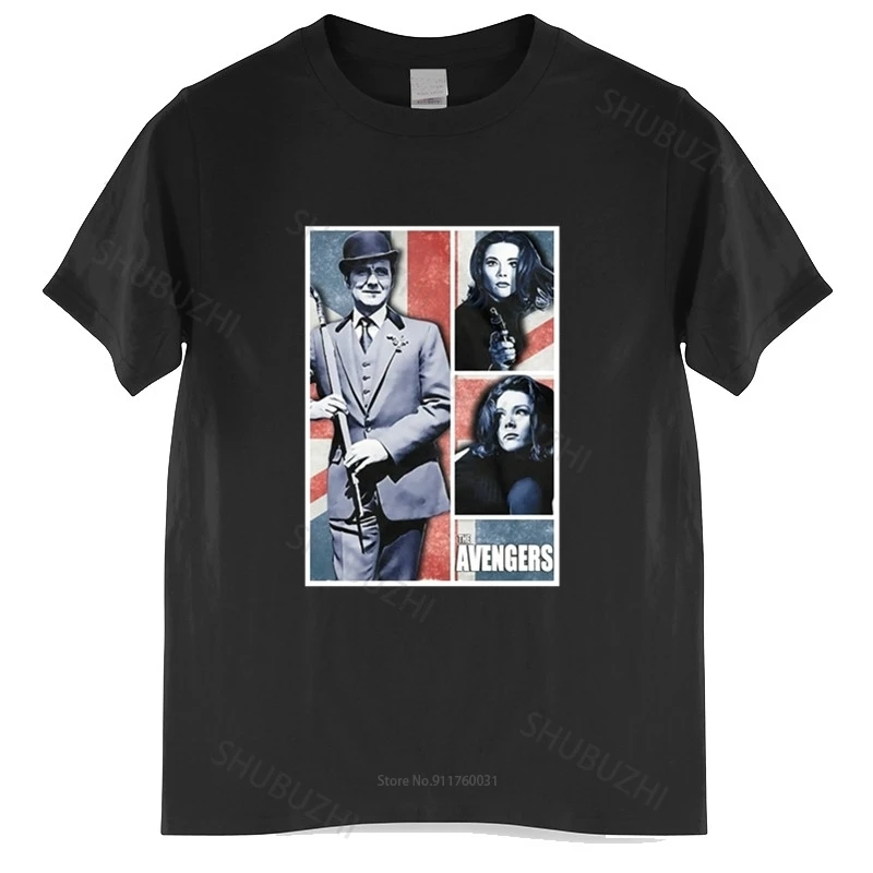 

Summer mens tshirt John Steed Emma Peel Tee Sixties Macnee Rigg Cult TV unisex t-shirt teenagers cool tops drop shipping