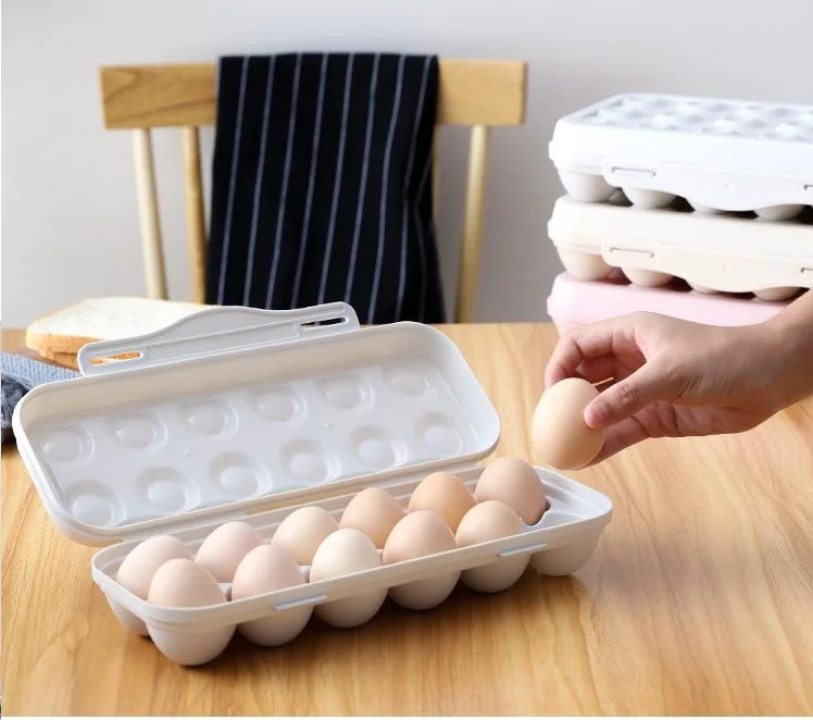 

Eggs Storage Box Eggs Tray Kitchen For Refrigerator Hold 12-18 Eggs Plastic