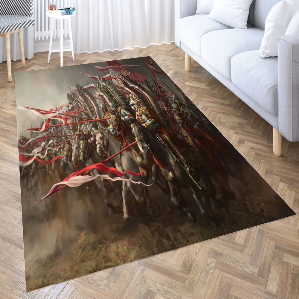 

Hussars charge Rug Floor Mats Carpet for Living Room Doormat Plush Non-slip Chair Mat Bathroom Carpet Carpet In The Bedroom