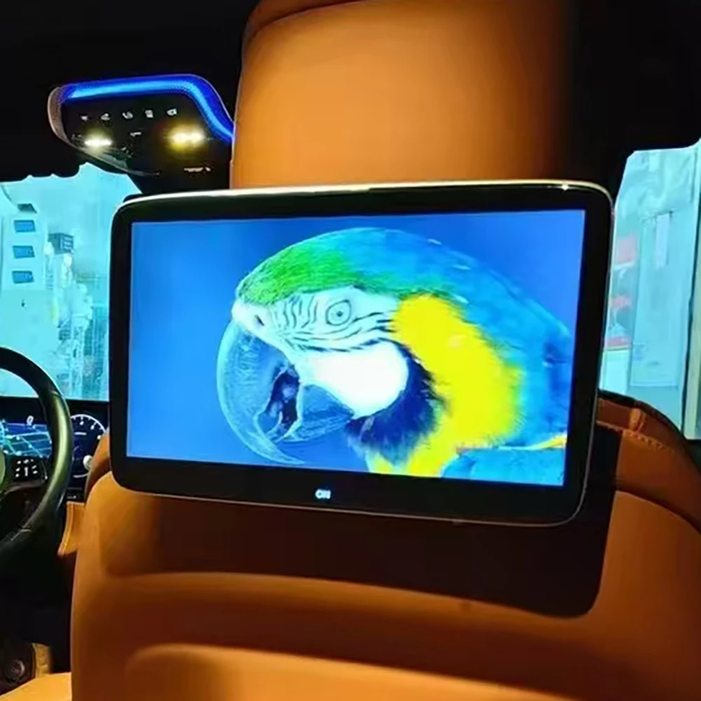 Фото Система развлечений для задних сидений Mercedes Benz W223 S450 S500 S580, Android, Bluetooth, WiFi, 4K, сенсорный экран, скрытый кронштейн №3
