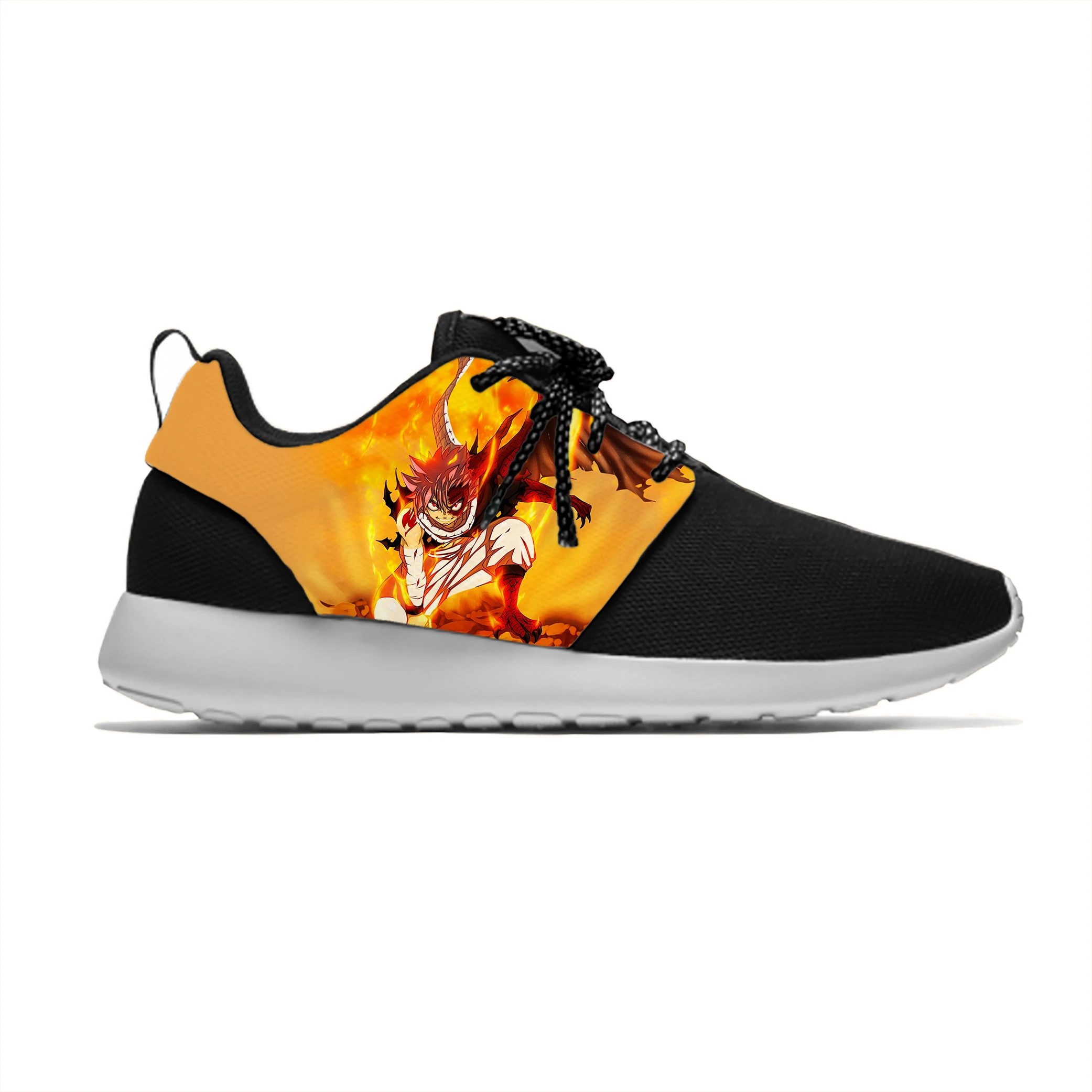 

Беговые кроссовки с героями японского аниме манга, мультфильмов, феи, хвост, Повседневные Дышащие легкие кроссовки для мужчин и женщин, сетчатая спортивная обувь