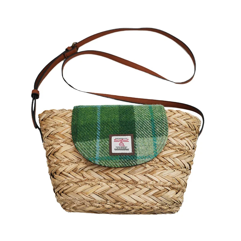 

Handmade Grass Woven Beach Resort Bag Cross Body Woven Bag