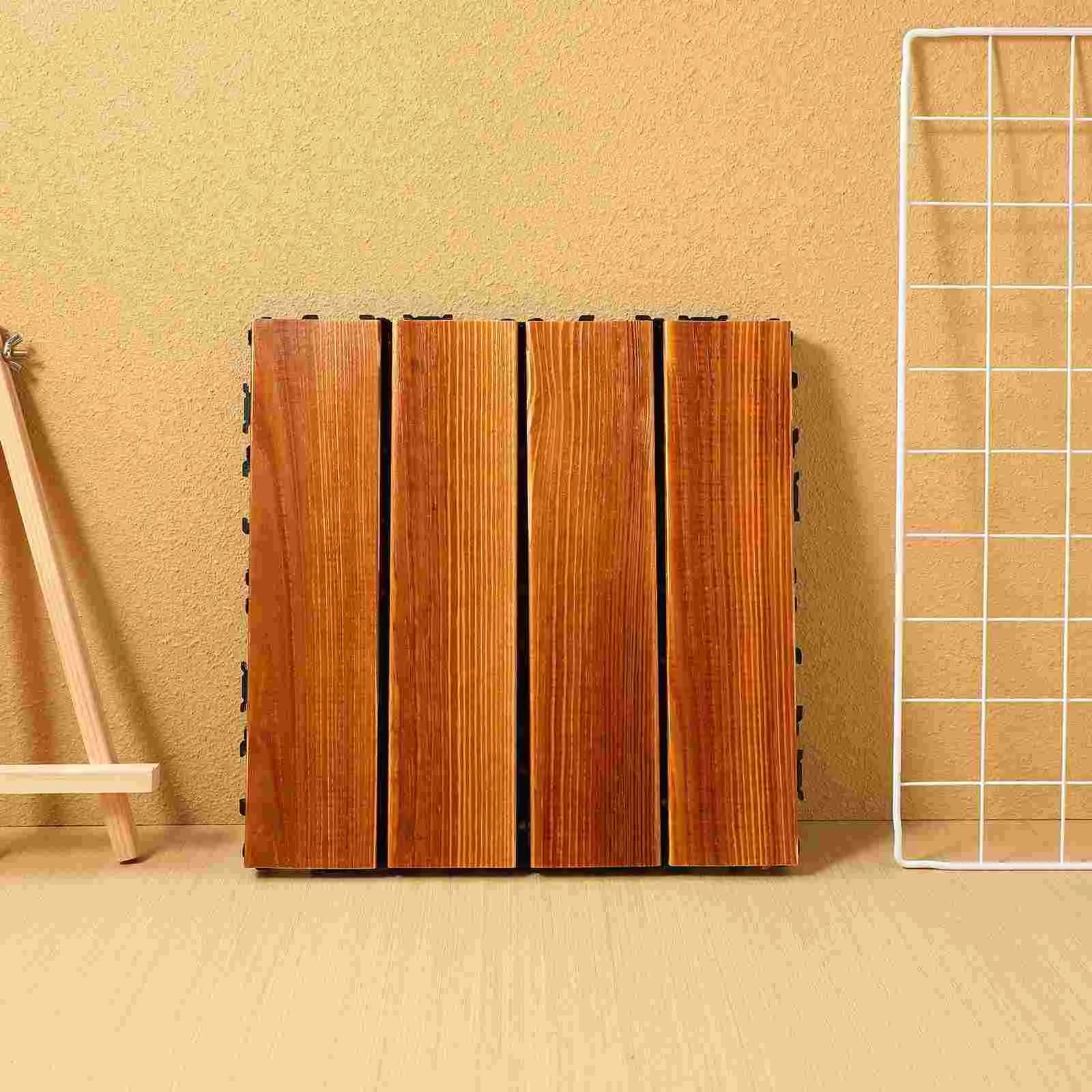 Фотоплитка деревянная напольная плитка карбонизированная палуба соединение Pinus