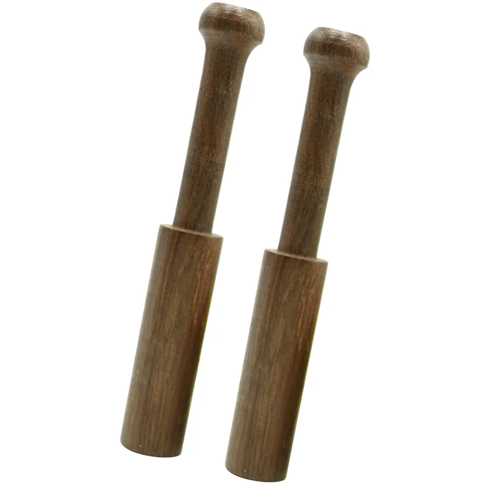 

2 Pcs Kid Tools Chanting Bowl Mallet Heal Sound Wooden Stick Parts Knocking Rod Child Nepalese Sticks Singing
