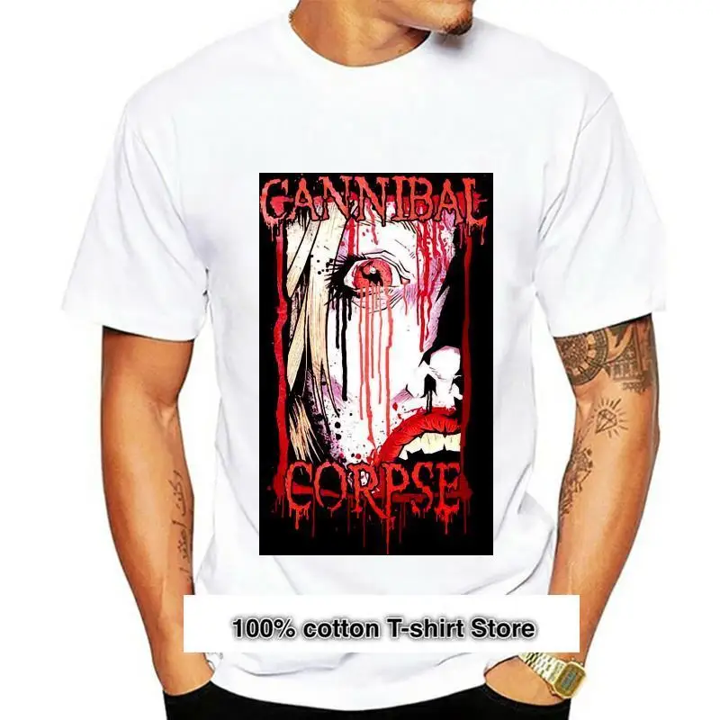 

Camiseta de Cannibal Corpse para hombre, camisa de manga corta de algodón, con póster negro de Death Metal, tallas S 3Xl