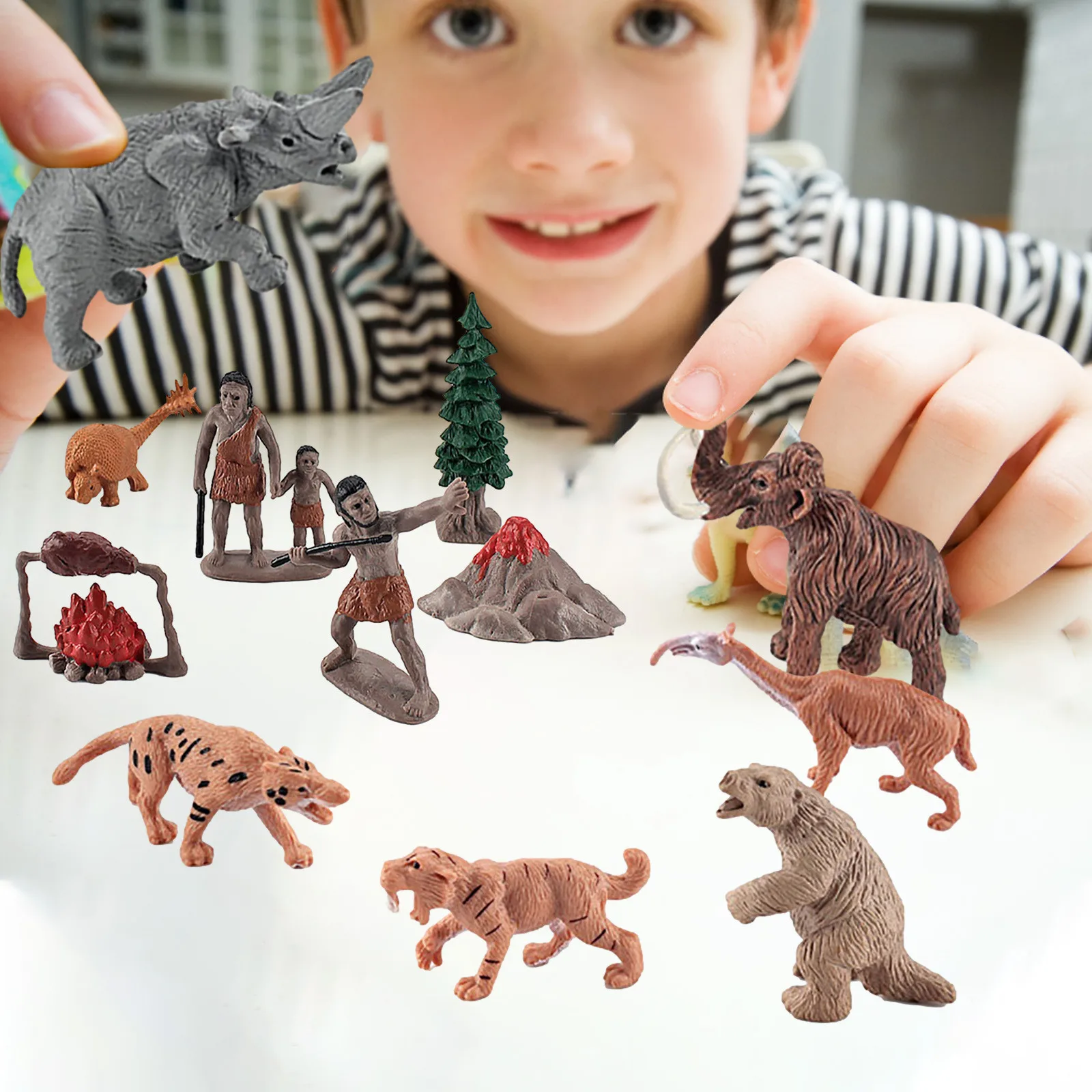 

Dolls Mini Prehistoric Animal Cover Plastic Prehistoric Animal Cake Toy Prehistoric Doll Animal Education Toys Sets Mini Animal