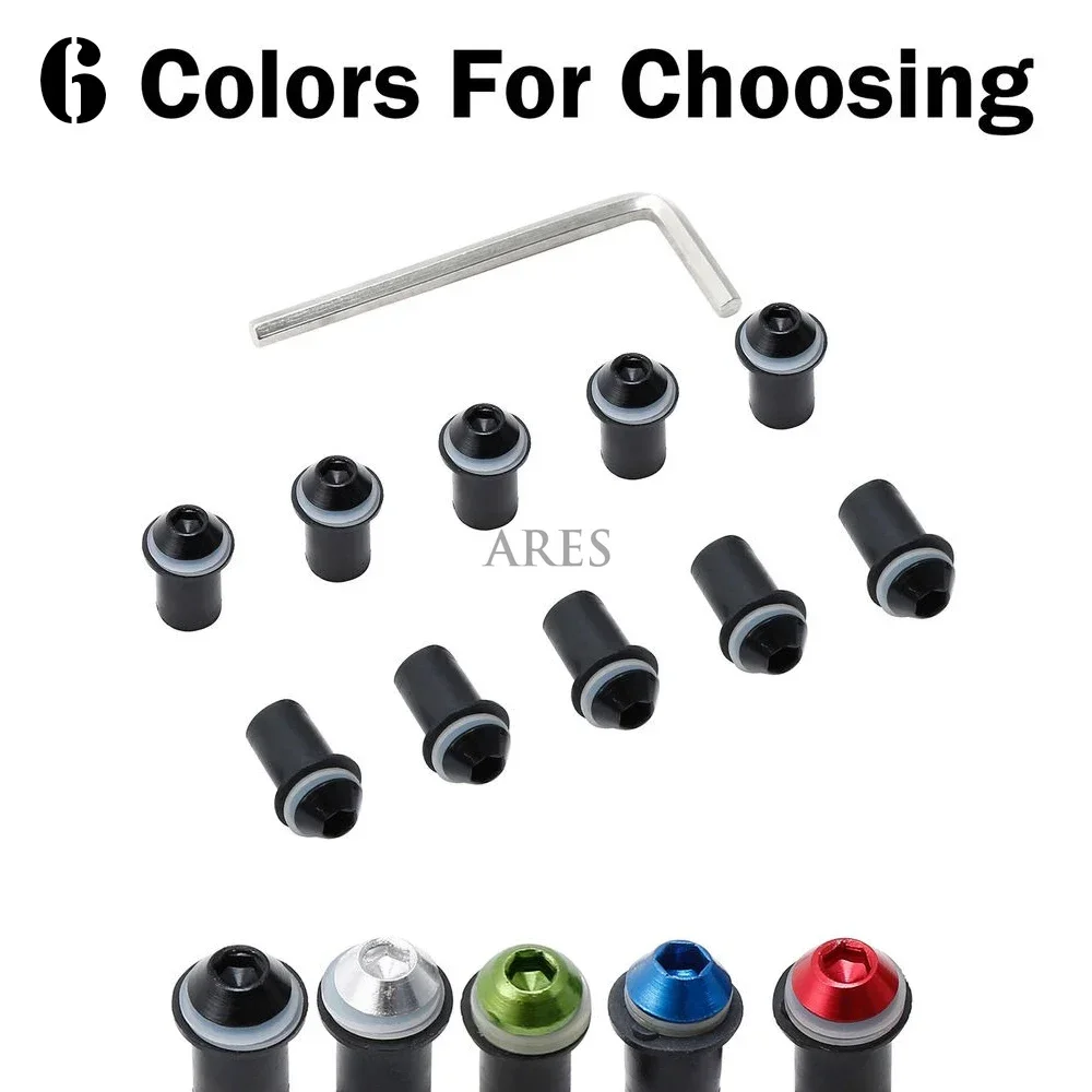 10 шт. 5 мм комплект болтов для лобового стекла Yamaha MT09 MT-07 YZF R1 R6 R3 R25 FZ16 Fz1 FZ8 FZ6 MT03 Tmax xmax