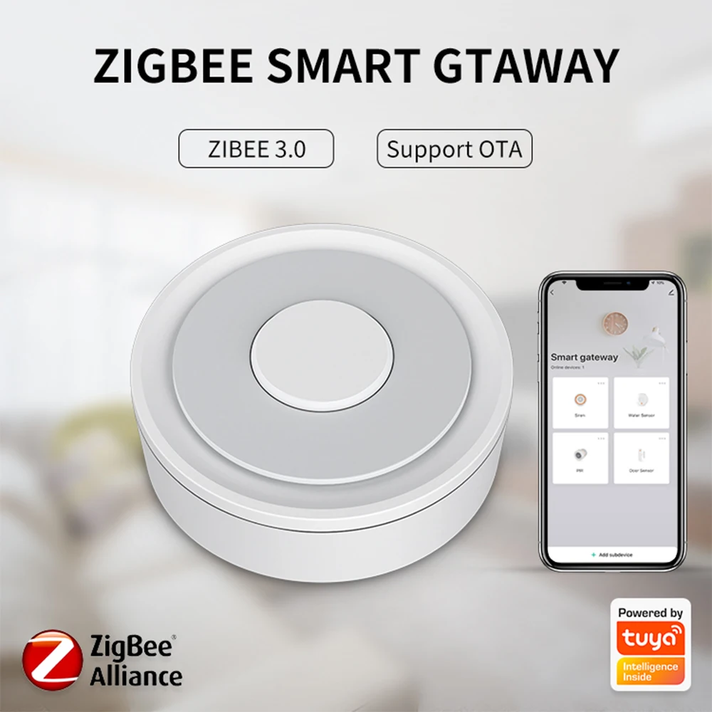 HomeKit ZigBee Gateway Hub Smart Home Bridge ZigBee APP Remote Control