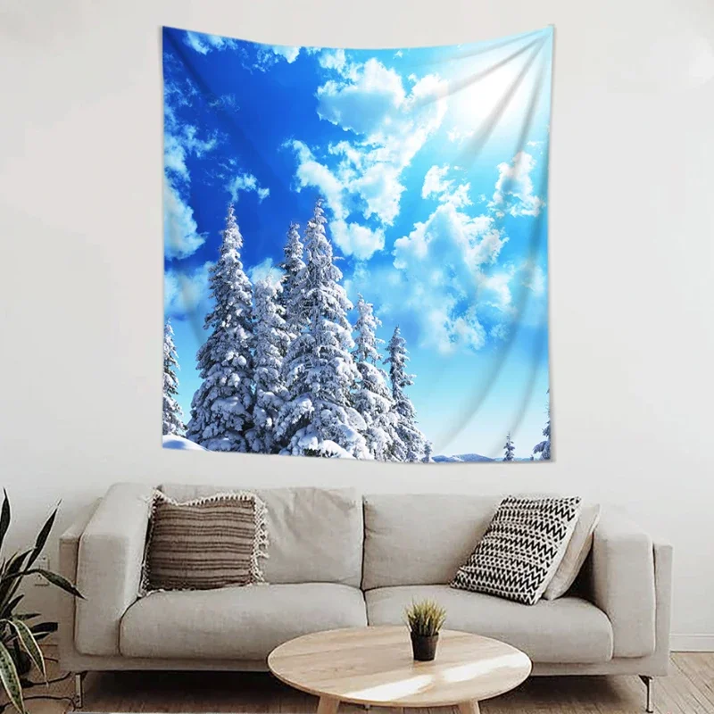 Оптом 3D красивый закат гобелен большой волны пляж синее море настенные гобелены