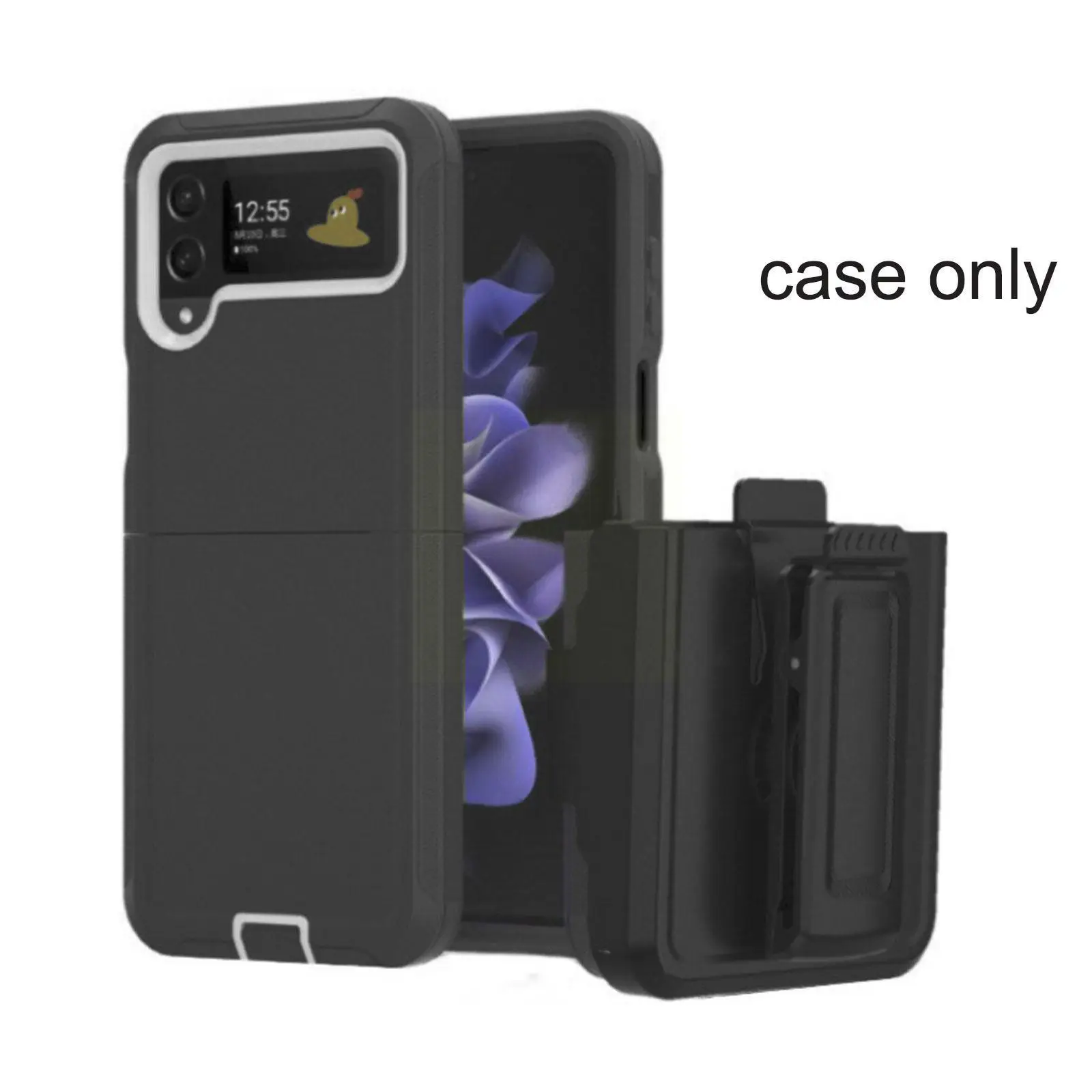 

Phone For Z Flip 4 5g Plastic Kickstand Full Coverage Holder Phone Cover For Z Flip 4 U9b4