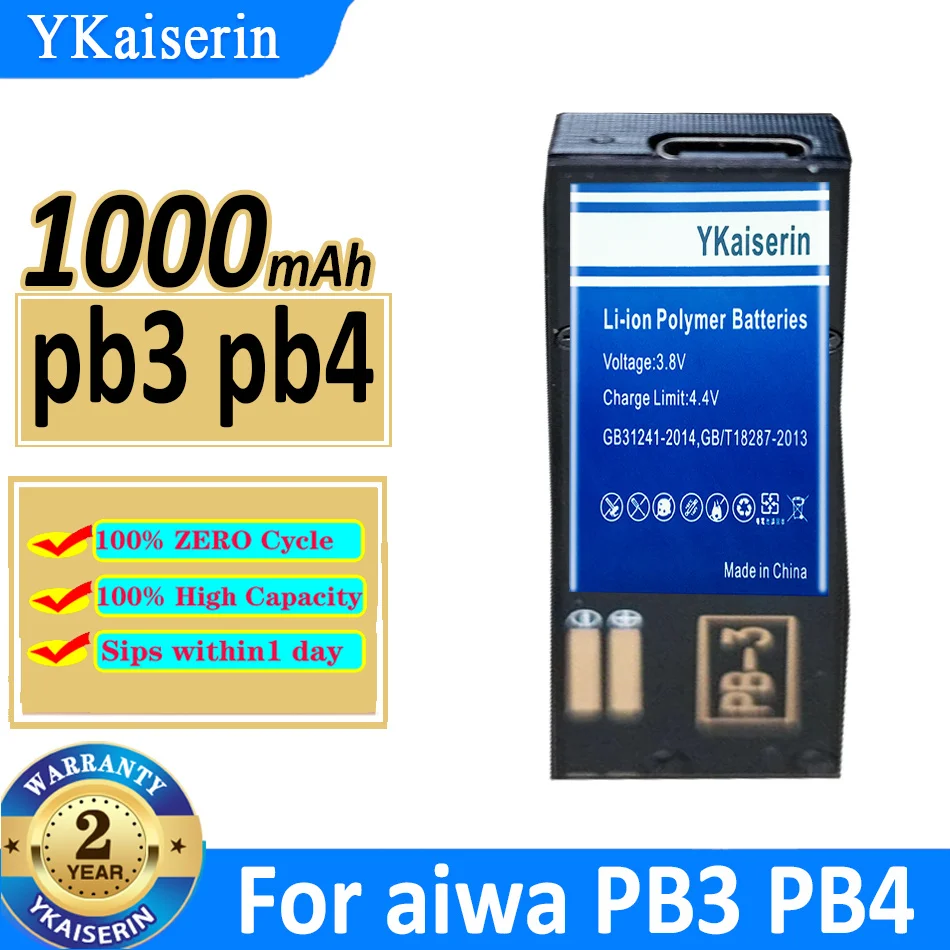 

1000mAh YKaiserin Battery For aiwa jx729 jx629 jx202 jx303 jx505 px370 jx609 p50 jx303 jx2000 px30 px50 rl30 rl75 ps3 RL75 PS3