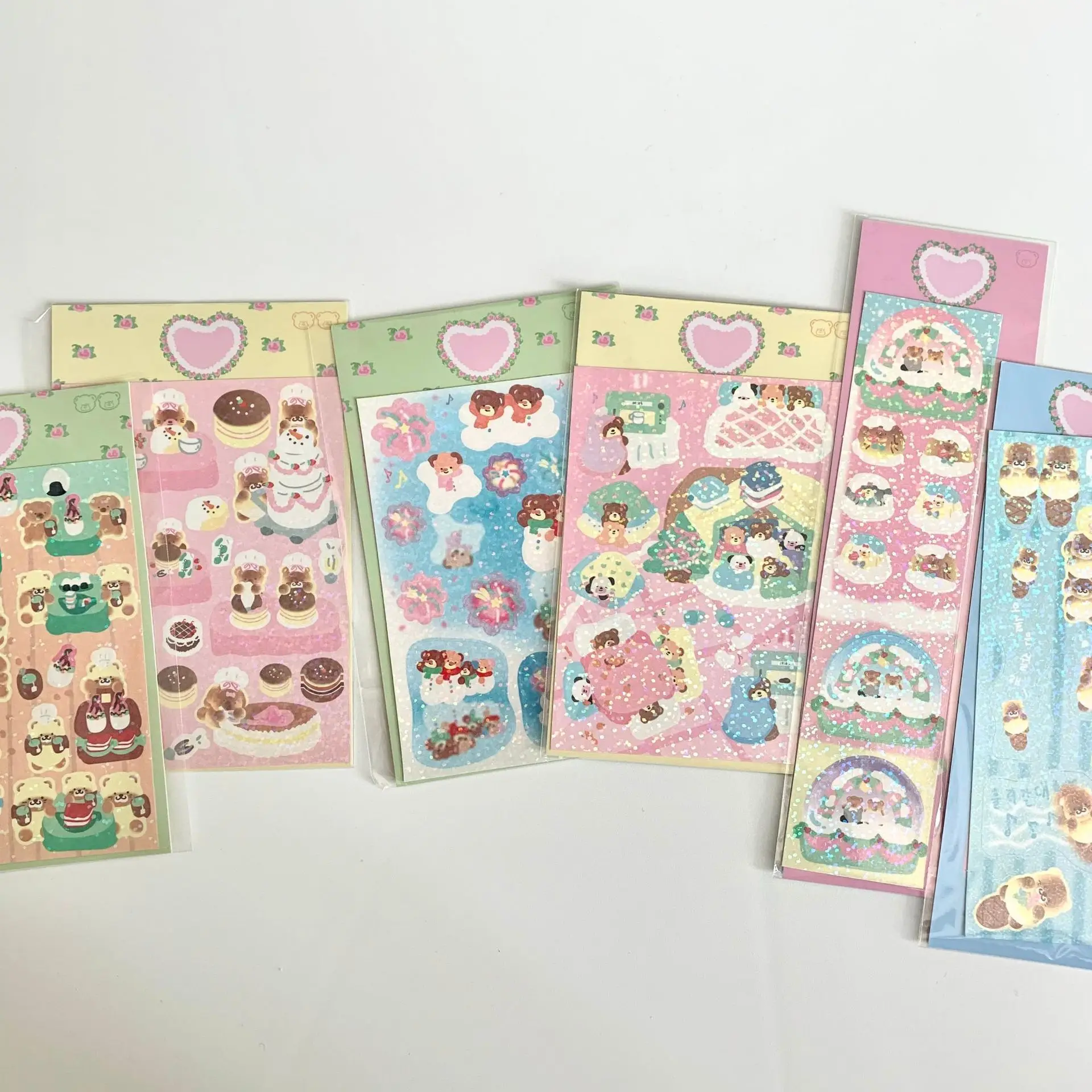 

Наклейка для скрапбукинга, цветная, в виде мишек, декоративные наклейки, Канцтовары