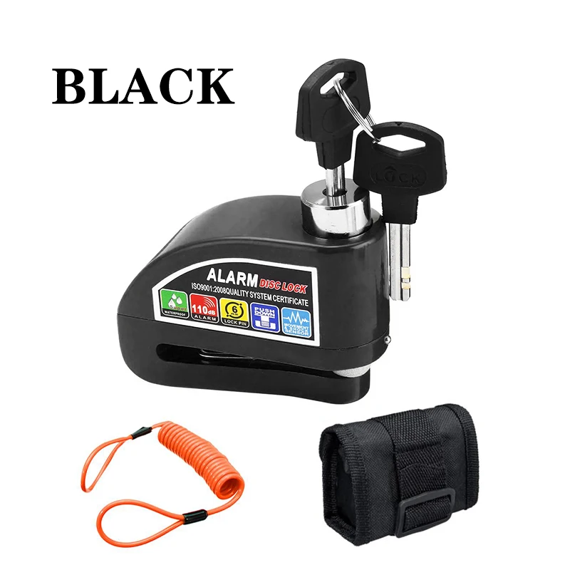 

Сигнализация для мотоцикла и велосипеда, блокировка дискового тормоза мотоцикла, 110 дБ, Громкая защита, водонепроницаемый замок для велосип...