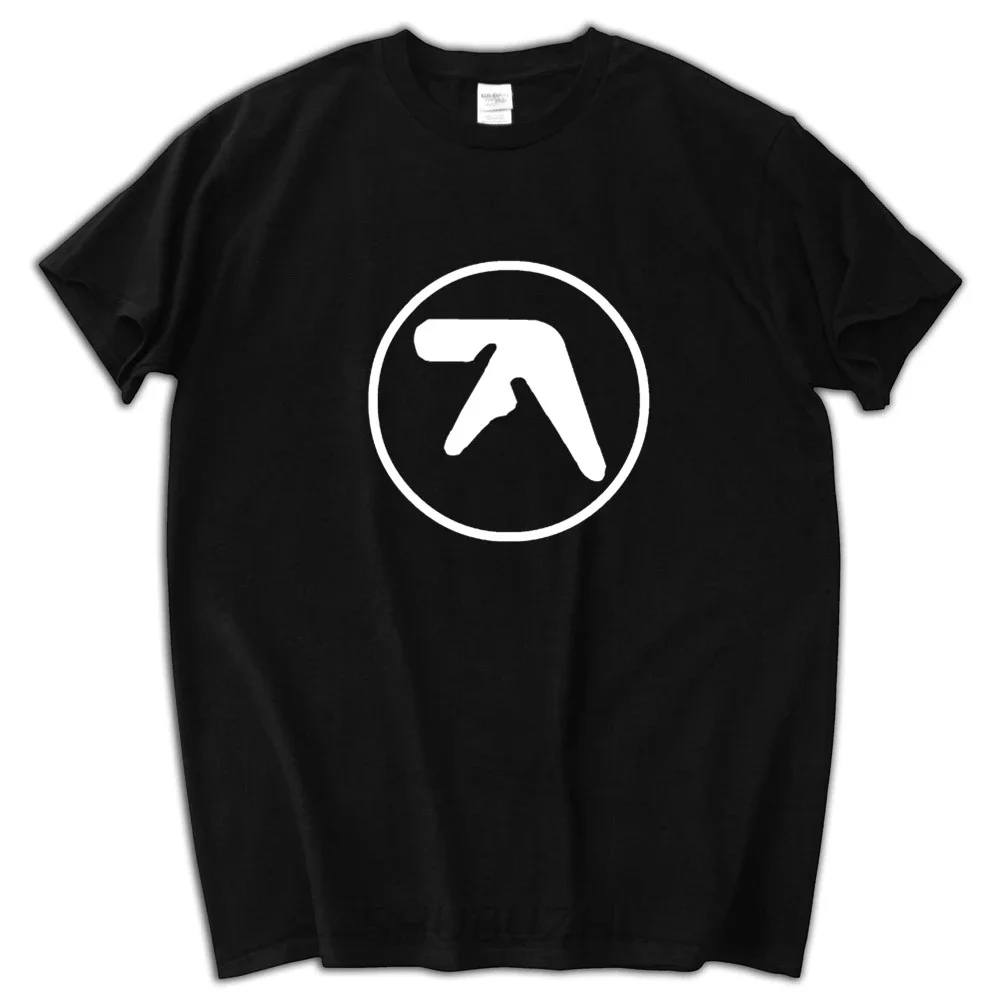 Фото Футболка мужская с коротким рукавом, забавный подарок, модная рубашка Aphex Twin, хлопковая с принтом №1