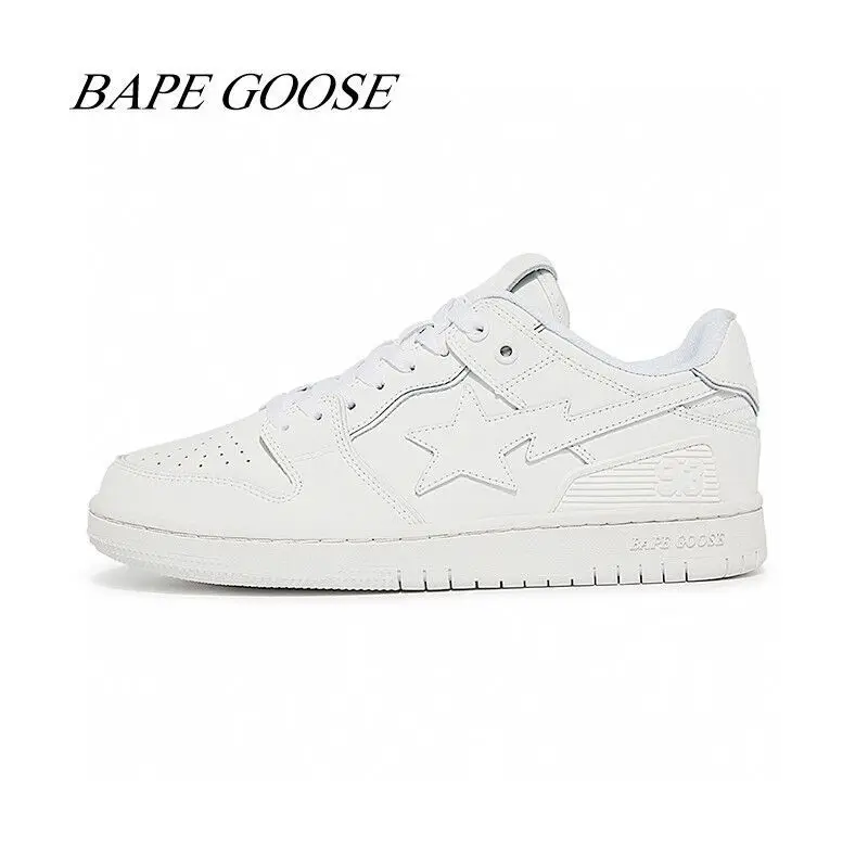 

New Men Bape Goose Shoes Fashion Women Sneakers Male Outdoor Female Running Shoes Boys Lovers Shoes Girls Unisex Sports Shoes 01