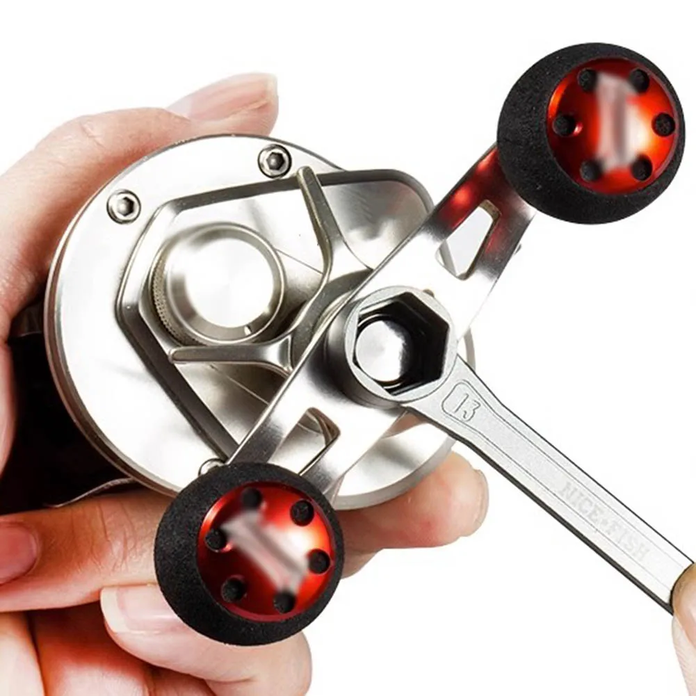 

Reel Handle Reel Wrench For Most Fishing Reels Multifunction Reel Wrench Nut Wrench 1Pcs Aluminum Alloy 2023 New