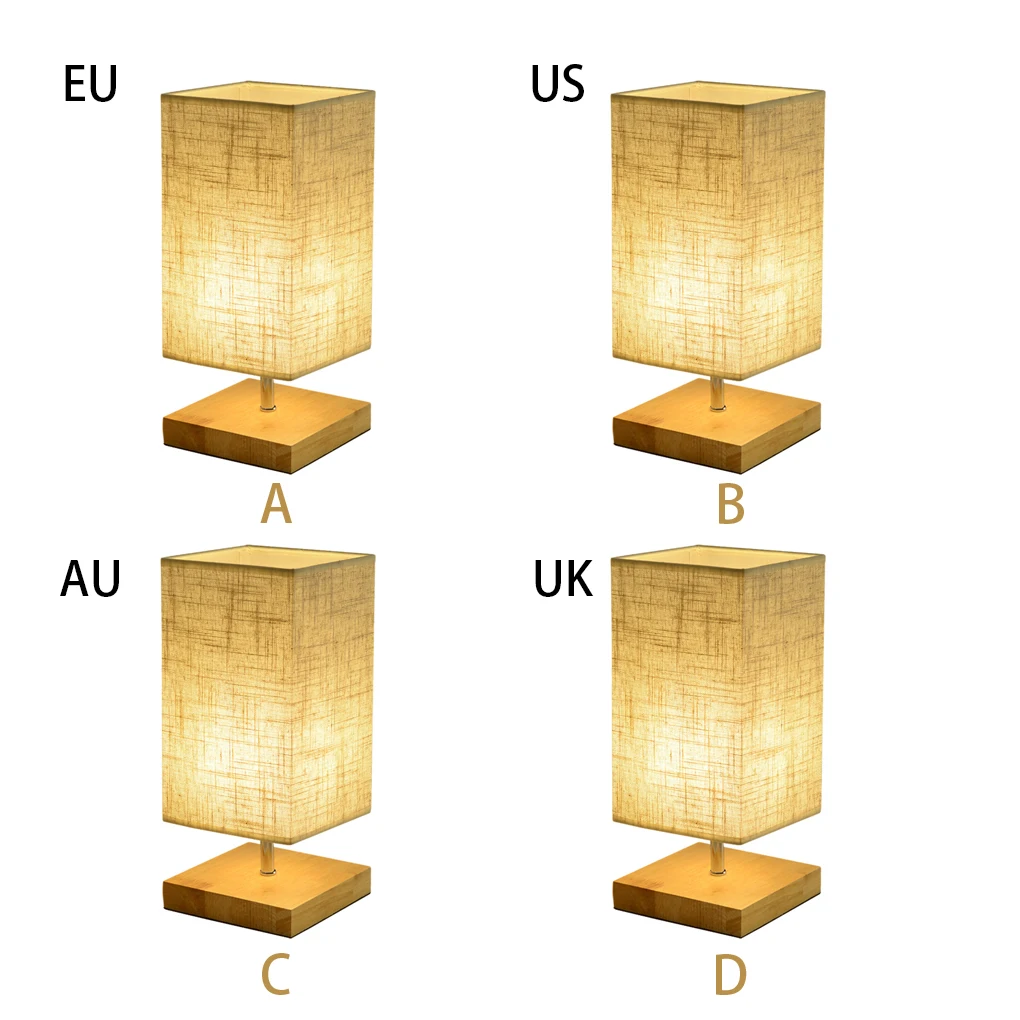 

Bamboo Night Light - Eco-Friendly Lampshade No Direct Light Office Table Lamp Home Bedroom EU