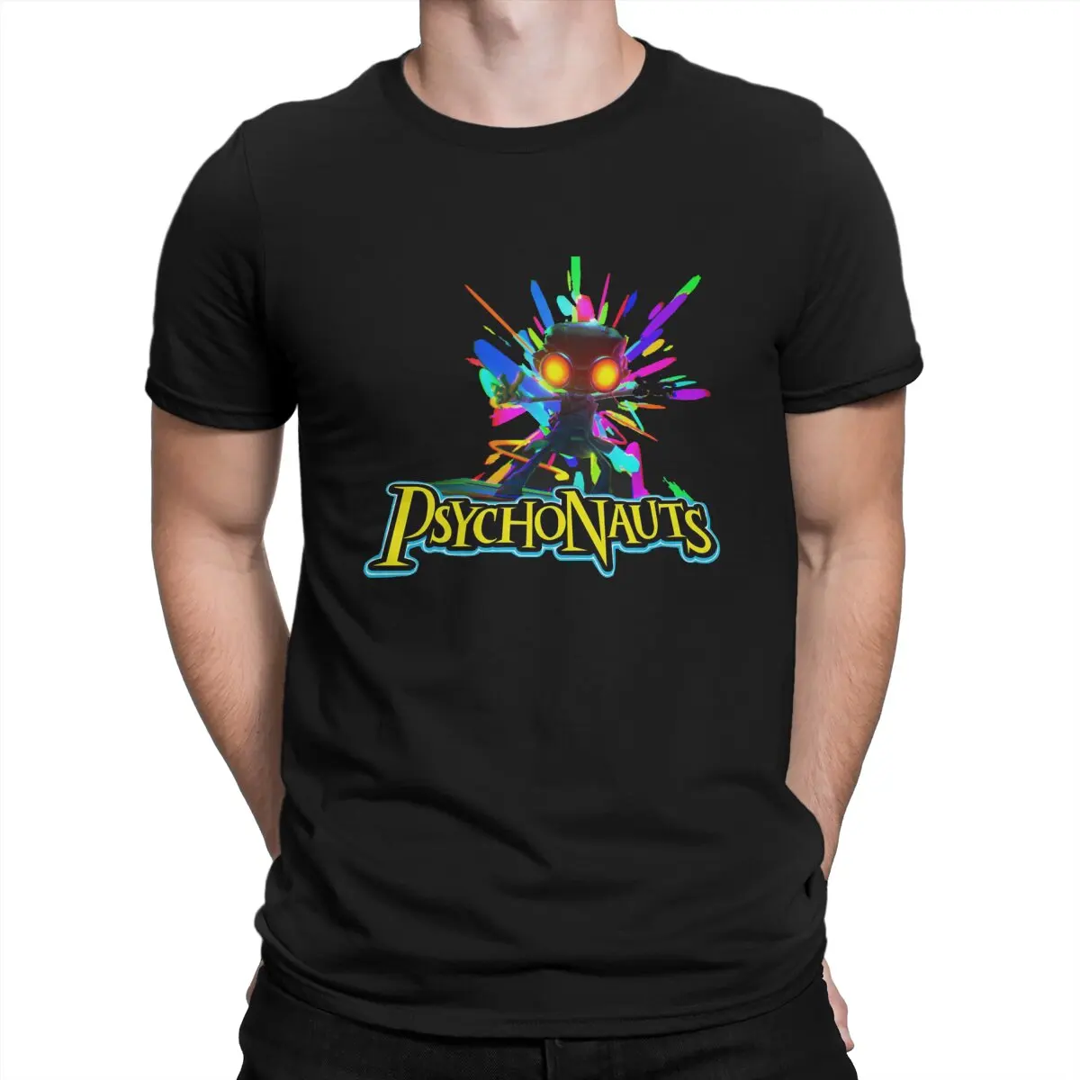 

Psychonauts Men's TShirt Anime Fashion T Shirt Harajuku Streetwear Hipster