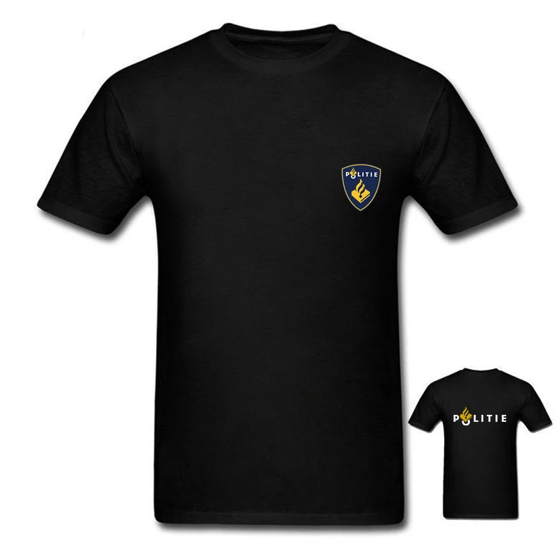 Футболка с коротким рукавом для мужчин и женщин, модная рубашка с принтом спецназа из Нидерландов и полицейской наградной силы спецназа, топы