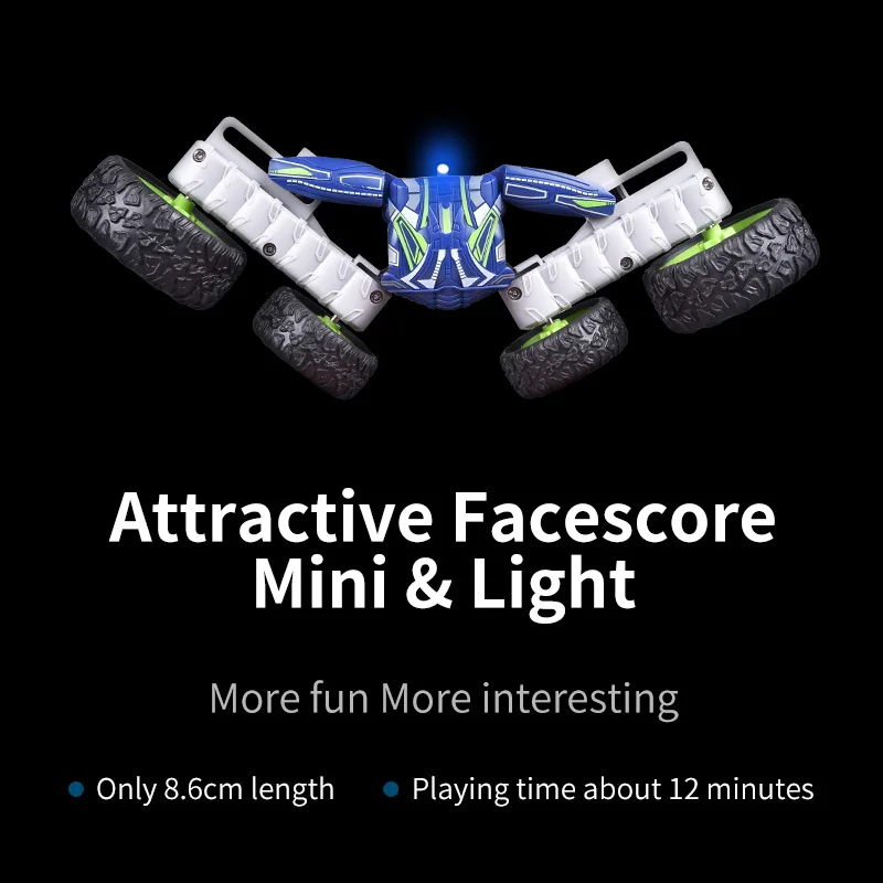 Мини Fancy Rolling Car 2.4G пульт дистанционного управления крутые трюки Flip 360 ° стоя