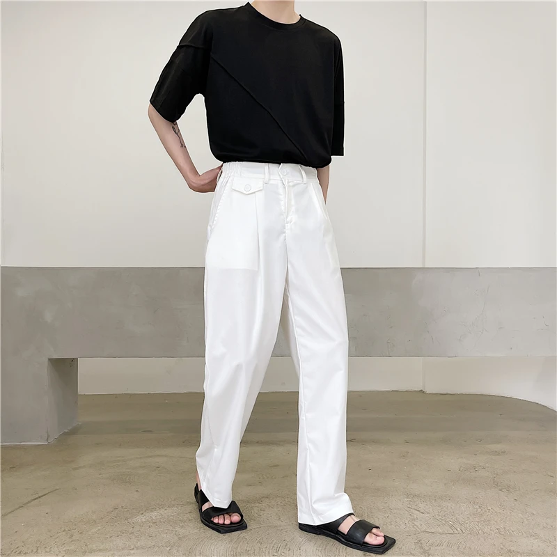 Men's Suit Straight Pants Spring And Autumn New Classic Simple Solid Color Comfortable Fashion Casual Large Size Pants