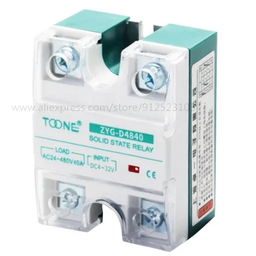 TOONE SSR Твердотельные цитации DC-AC SSR10DA/ZYG-D4810 SSR20DA/ZYG-D4820 SSR25DA/ZYG-D4825 SSR40DA/ZYG-D4840 Commutateur
