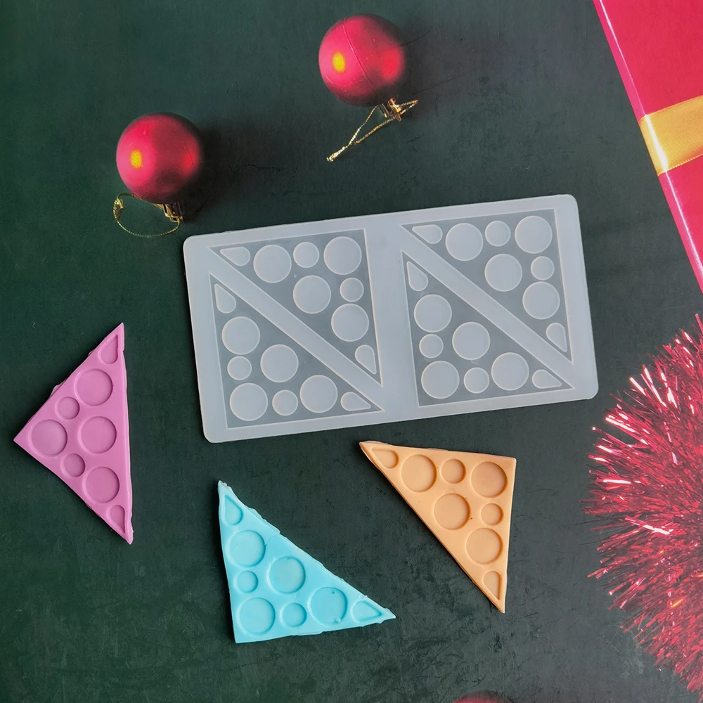 

Dot triangle Shape Chocolate Mold Silicone Mold for Cake Decorating French Dessert Decorating Mould DIY Baking Tools