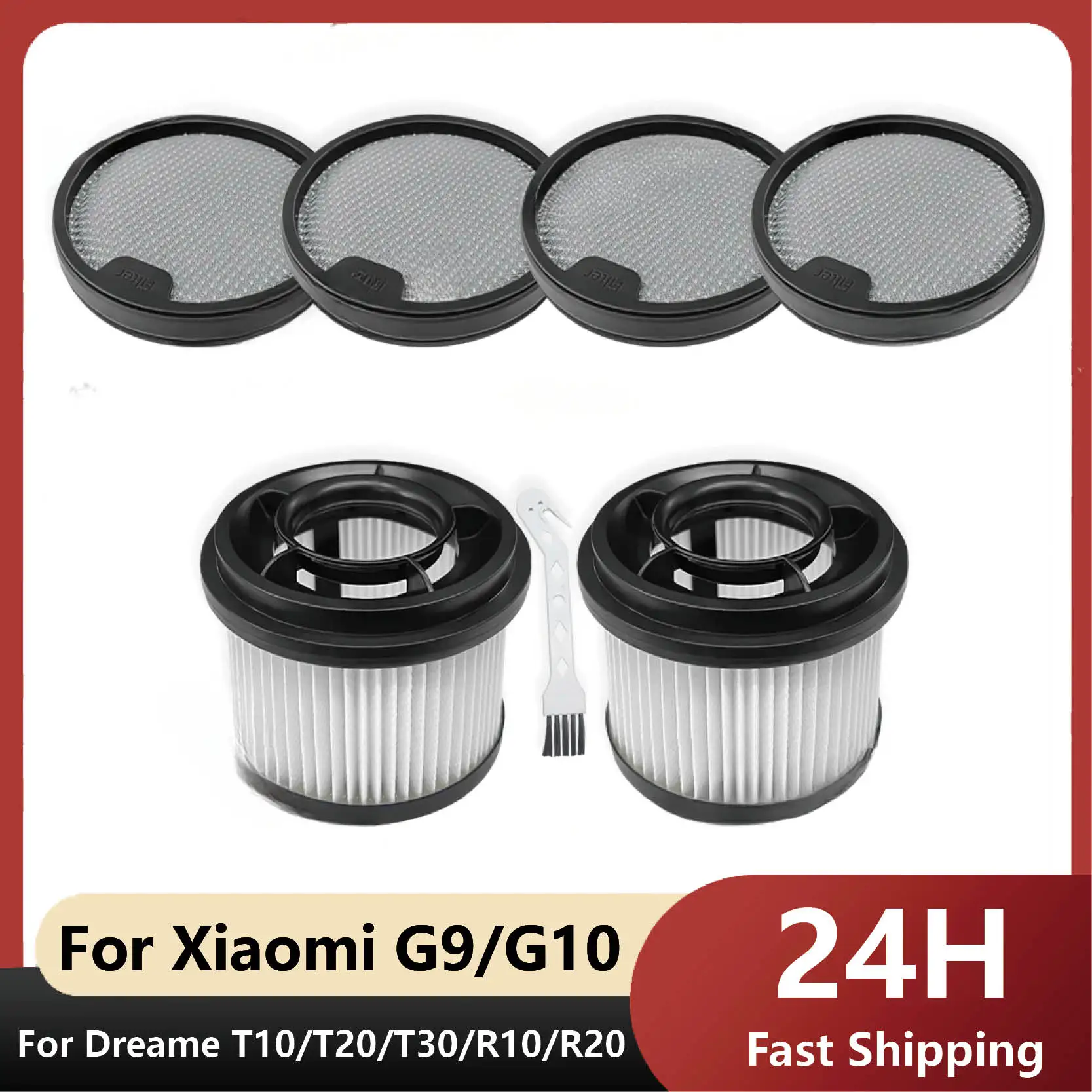

Подходит для Dreame T10 / T20 / T20 Pro / T30 / T30 Neo / R10 / R10 Pro / R20, Xiaomi G9 / G10 Запасные части Предварительный фильтр