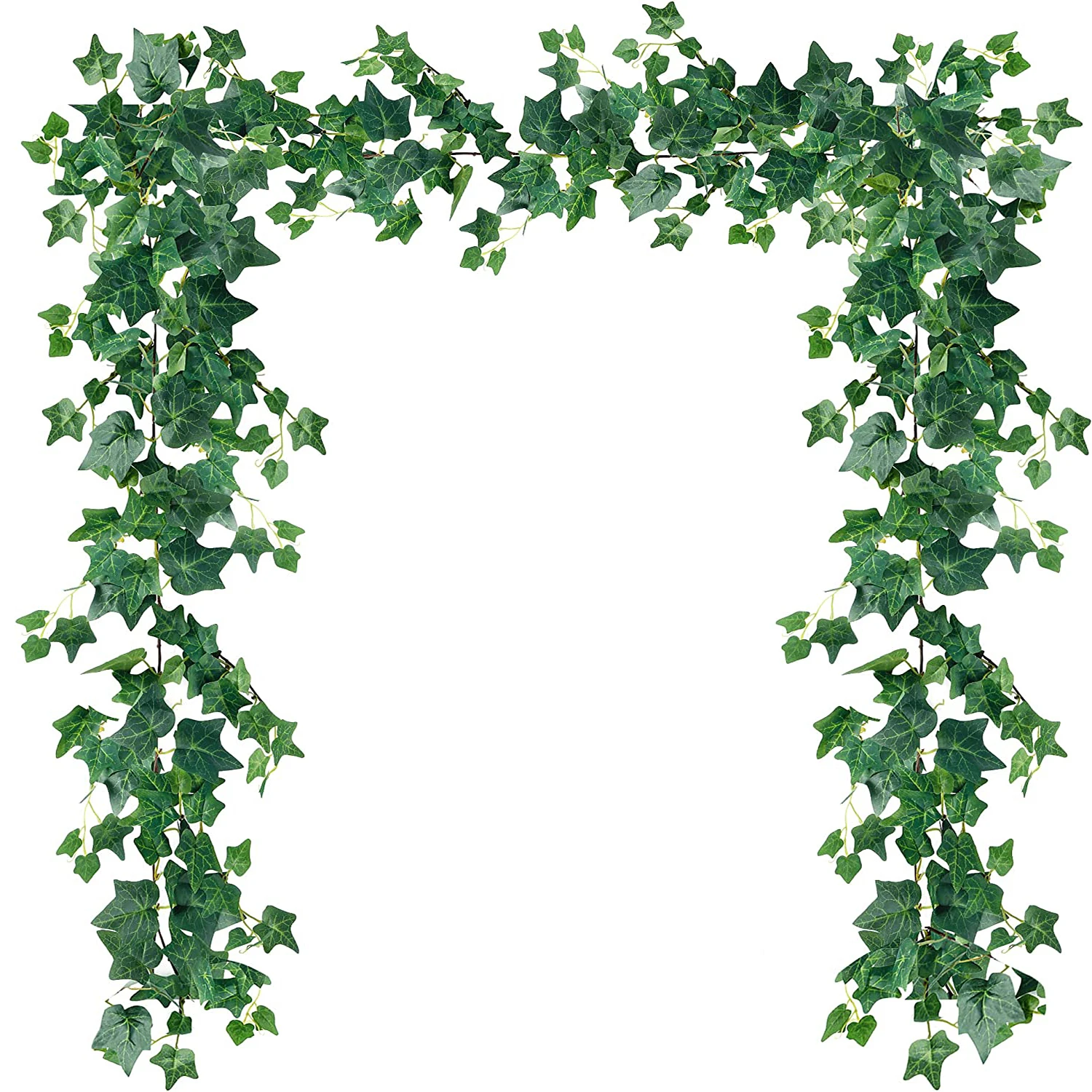 

Yannew 1.8M Silk Artificial Ivy Vines Wall Creeper Hanging Ivy Garland Greenery Leaves Fake Plants for Wall Indoor Wedding Decor