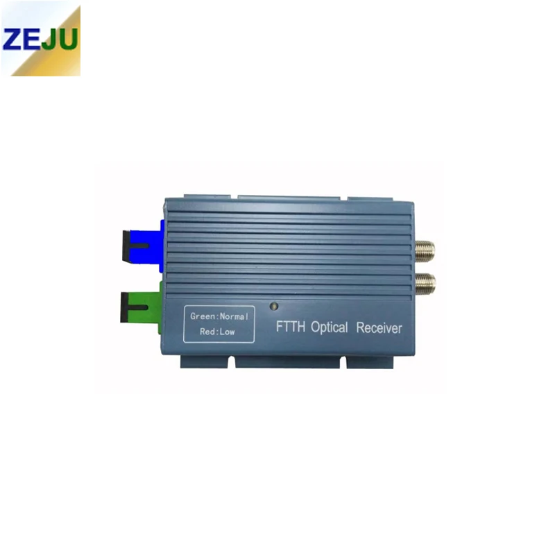 10PCS FTTH CATV Optical Receiver High Level Fiber Optical WDM Converter SC APC Duplex Connector Mini Mode With 2 Output RF Inch