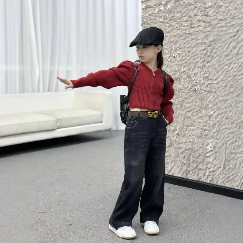 Новинка осени и зимы 2024 теплые детские штаны детская одежда Huzhou Zhili